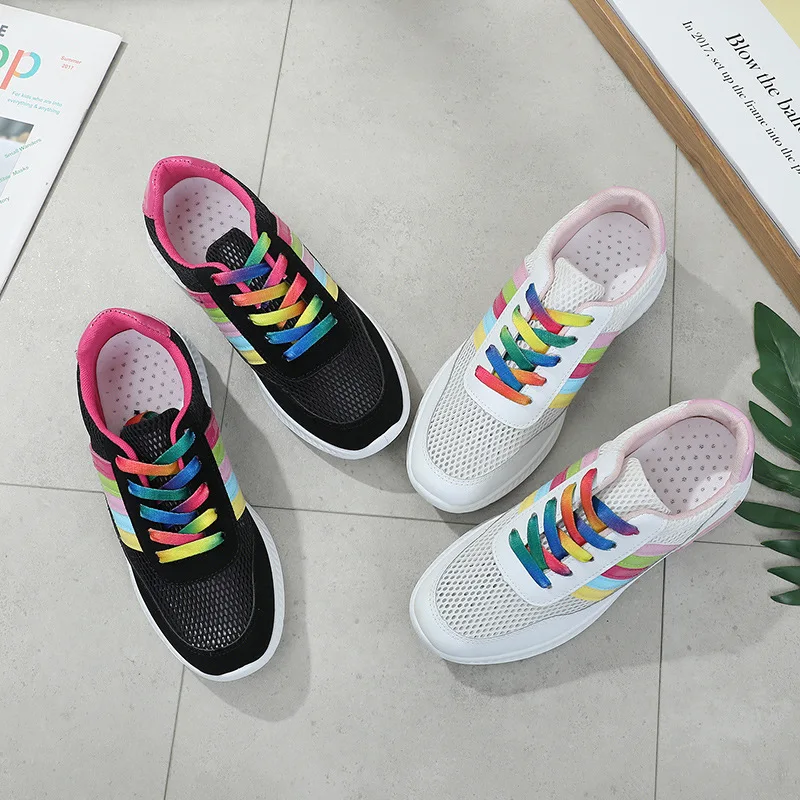 

2019 Women Casual Shoes Woman Breathable Mesh Shoes Fashion Sneakers Women Tennis Shoes Zapatos De Mujer
