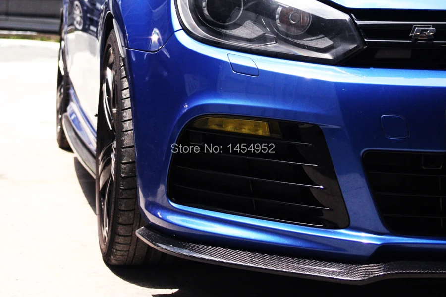 VW GOLF R MK6 Стайлинг R& CF углеродное волокно передний спойлер сплиттер хороший монтаж! Удивительной