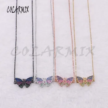

10 strands butterflies necklace for lady jewelry pendants necklace jewelry 18" mix color necklace beads star necklace 4579