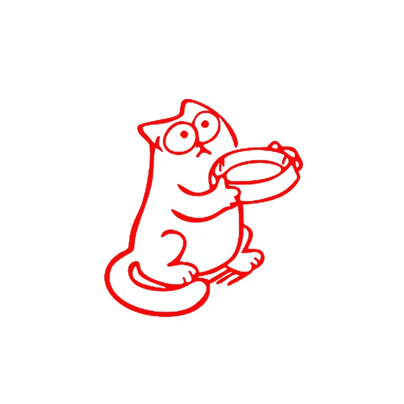 

Cartoon Cat Cars Stickers Fuel Tank Cap Vinyl Decals Wrap For Auto Goods Car Accessories Products Decoration Motorcycle Styling