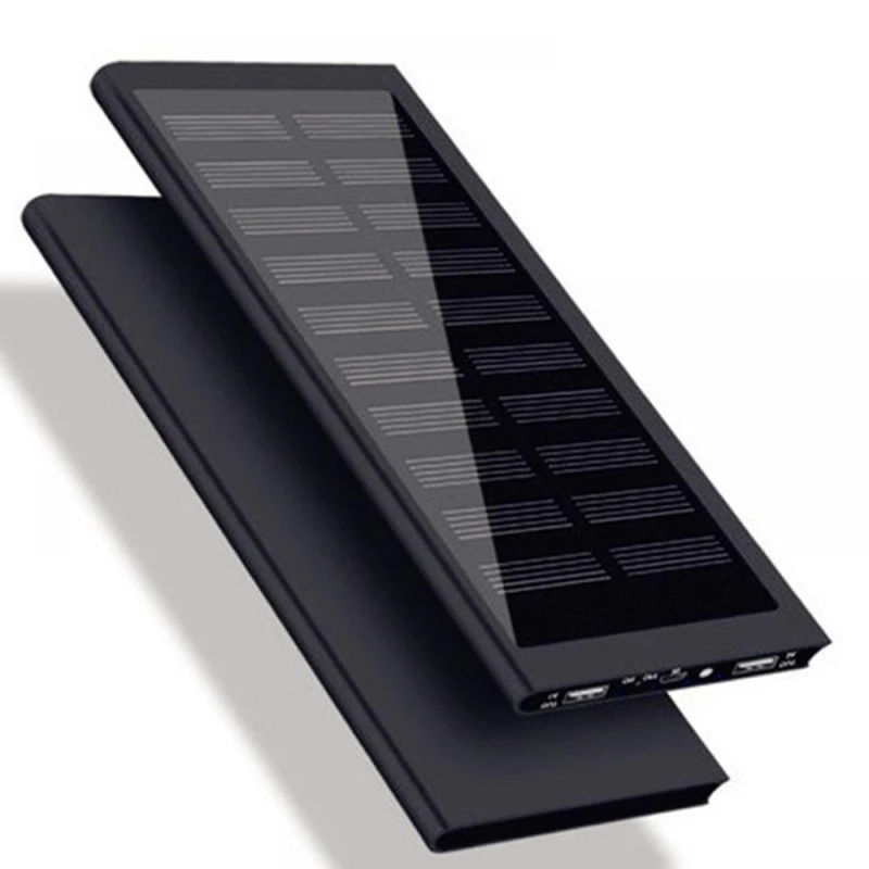 

20000mAh Portable External Battery Phone Charger Solar Power Bank For iPhone Samsung Note 8 S9 S8 Xiaomi Double USB Poverbank