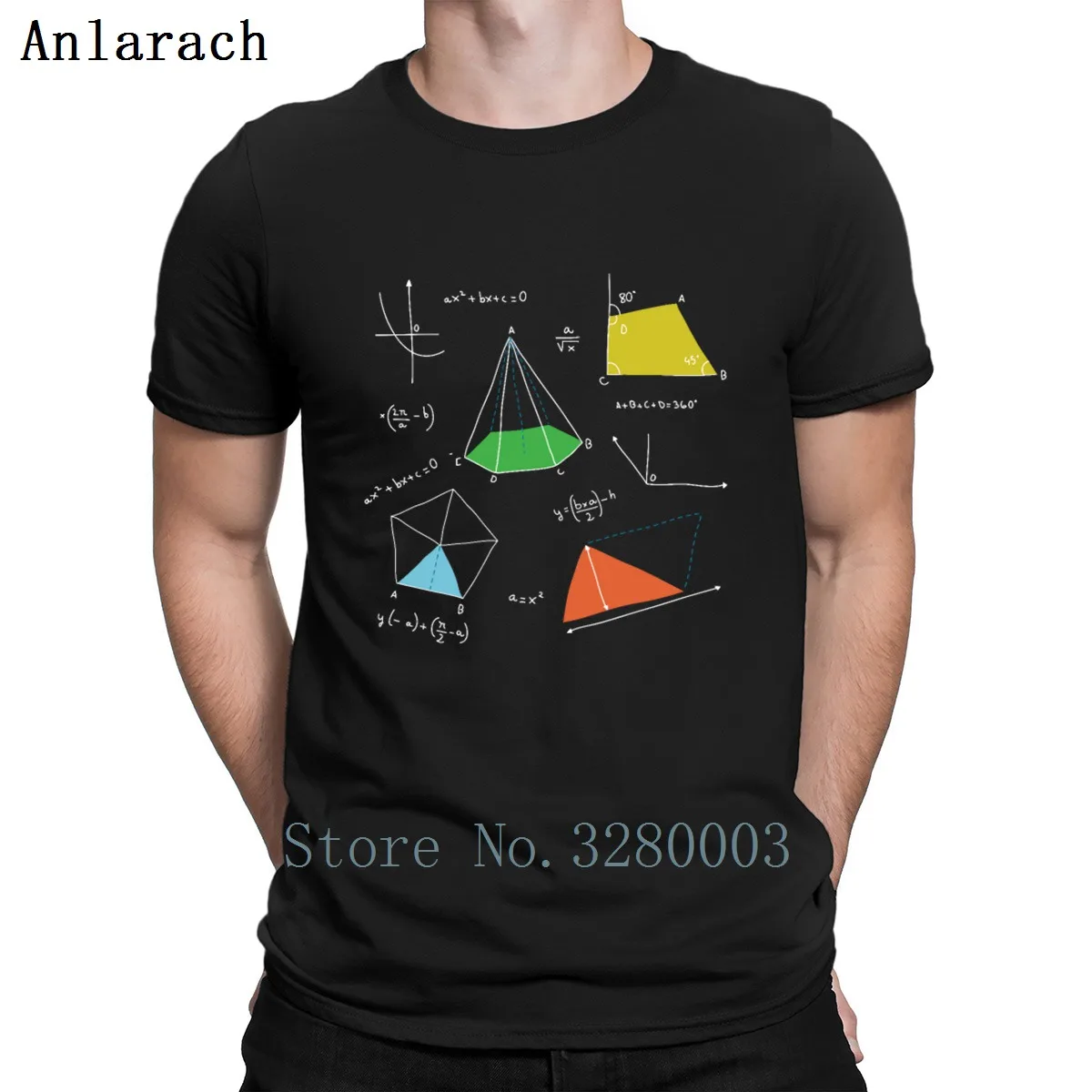 الرياضيات حساب أرقام الجبر صيغة هندسية T قميص الربيع الخريف جديد الأزياء S-Xxxl بلون تصميم القطن قميص