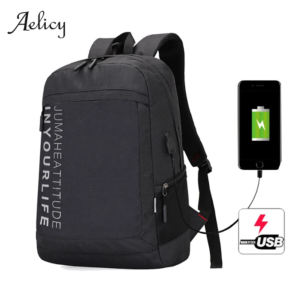 

Aelicy Men Backpack Laptop Bag Brand 15.6 Inch Notebook Mochila Male Waterproof Back Pack Backbag School Backpack
