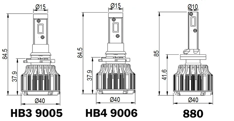 Meetrock 2x H4 H7 H1 H11 h3 880 881 H27 COB светодиодный головной светильник s источник Автомобильный светодиодный светильник лампы головного противотуманные светильник белый 12v