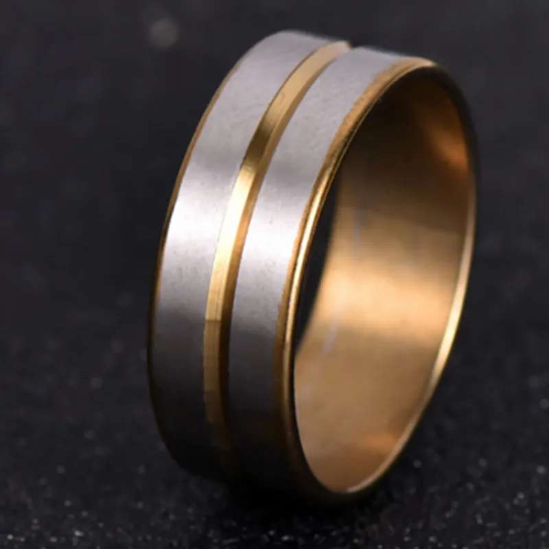 

nj150 Classic Engage Wedding rings filled Stainless steel rings for men and women wedding engagement jewelry wholesale