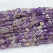 Натуральный фиолетовый Лавандовый Аметист самородок свободной формы свободные бусины подходят для ювелирных изделий 1" 03897