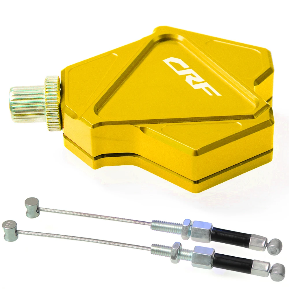CNC трюк рычаг сцепления легко тяните кабель системы для HONDA CRF150R CRF125R CRF250R CRF 450R 450RX 250X 450X 150F CRF230F 250L 250 м - Цвет: Золотой