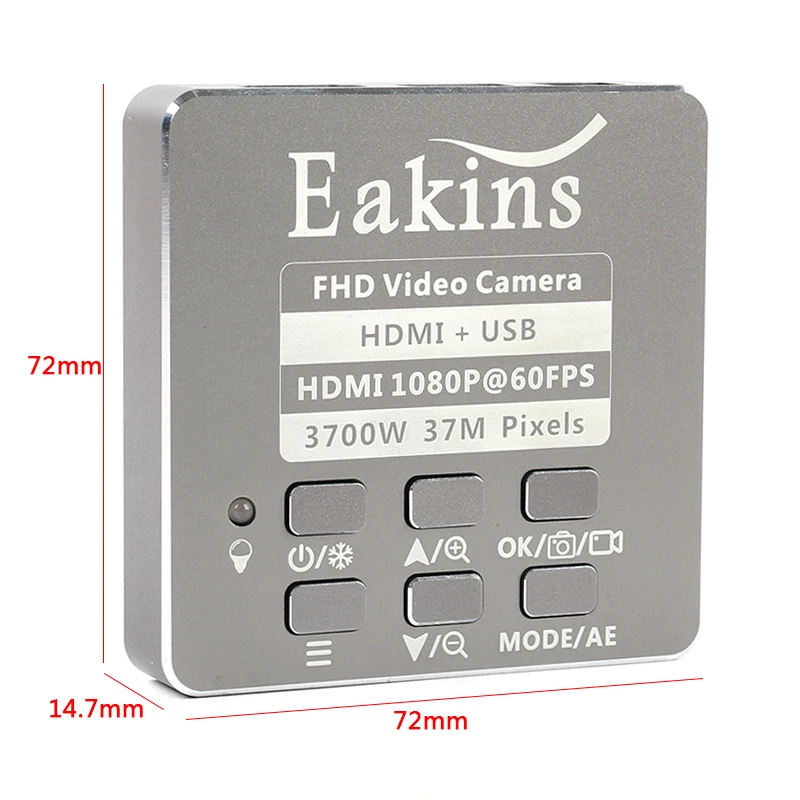  37MP 1080P HDMI USB Video industria microscopio cámara Video grabadora 180X 300X lente de montaje e