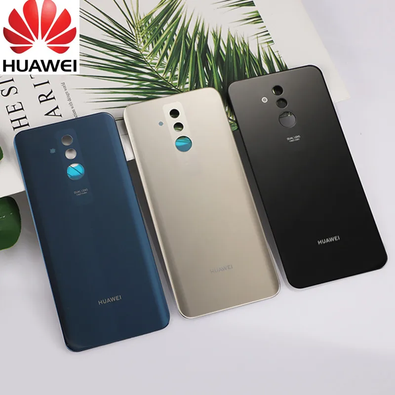 Чехол из закаленного стекла для huawei mate 20 lite, задняя крышка для батареи, запасные части+ клей