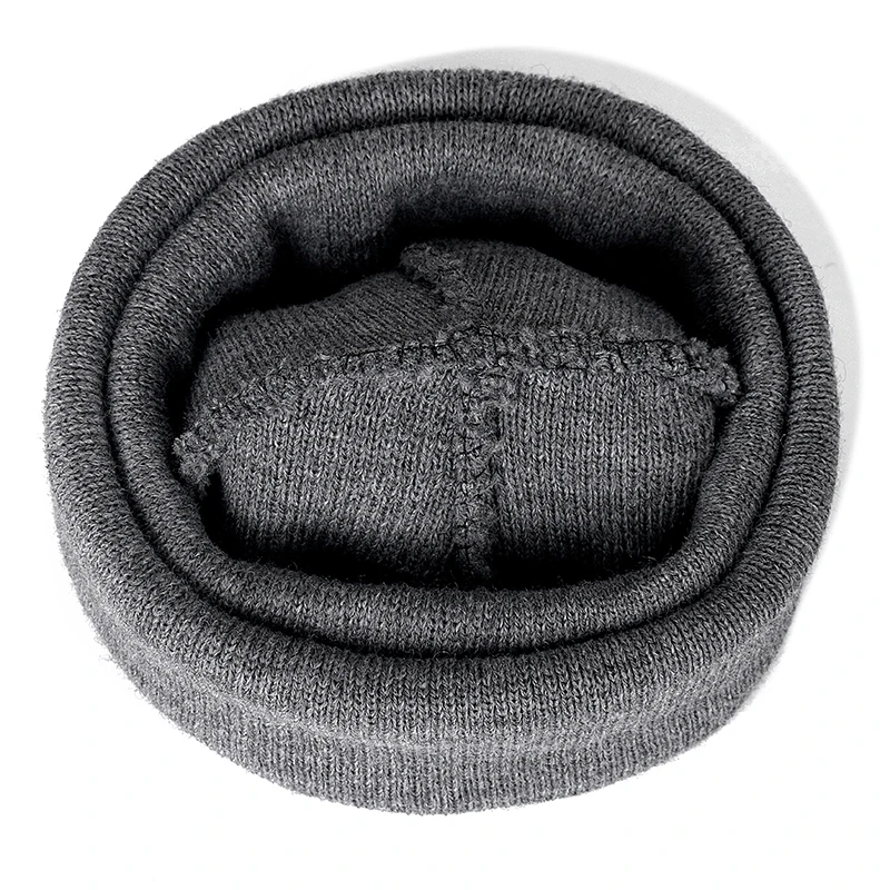 Новая унисекс Шапка-бини с надписью, повседневные зимние шапки для мужчин и женщин, теплая вязаная шапка, модная однотонная уличная шапка
