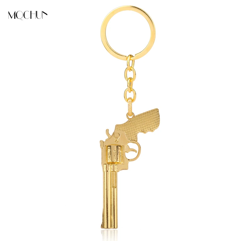 

MQCHUN Jewelry Shooting Hot Game Cross Fire Gun Pendant Keychain Hip Hop Christmas Birthday Cool Gift Men CF Gun Keyring