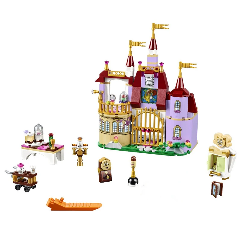 

37001 Beauty and The Beast Princess Belle's Enchanted Castle Building Blocks Girl Kids Toys Compatible with Blocks Bricks Gift