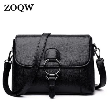 

ZOQW Women Fashion High Quality Messenger B 2018 New Summer Ladies Crossbody Bag Famous Brand PU Leather Bag Women MY052