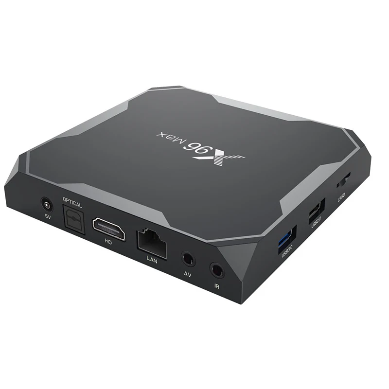 ТВ приставка X96 Max для Smart TV Android 8 1 четырехъядерный процессор Amlogic S905X2 Wi Fi 2 4G/5 8G