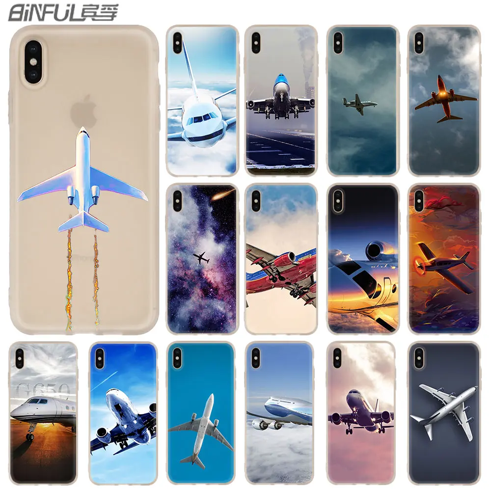 Aircraft Airplane fly travel Case for iphone XS Max XR X 10 Cover Phone
