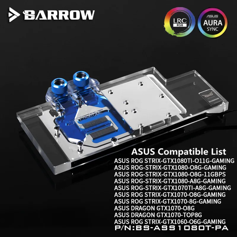 Kopen Barrow ASUS ROG STRIX GTX 1080TI 1080 1070 1060 GPU Water Blok Volledige Dekking BS ASS1080T PA