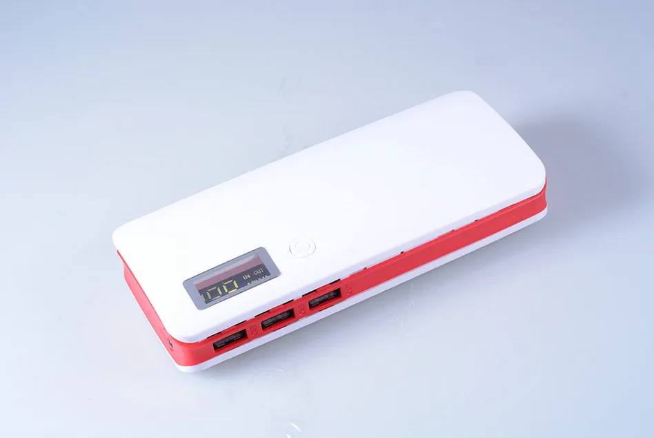 Без батареи 10000 мАч) Внешний аккумулятор 5x18650 DIY Box power Bank ЖК-фонарик Dual USB Pover power bank для телефонов huawei зарядное устройство