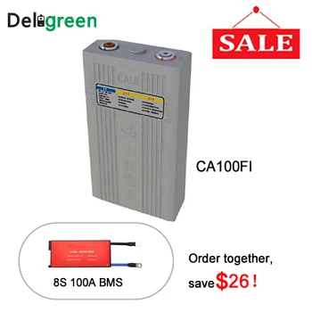 

Rechargeable LIFEPO4 Battery cells CA100 With BMS/PCM/PCB 8S 100A in DIY calb rechargeable batteries