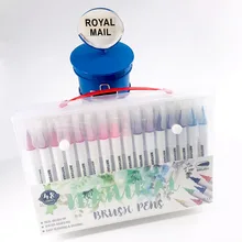 Ручки-щетки 12/24/48 Цвета фломастеры и 1 кисточек для рисования на Цвет рисования комиксов каллиграфия чертёжное перо дизайн