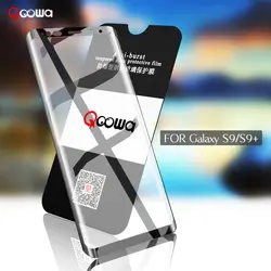 Qoowa наивысшего качества 3D изогнутые полное покрытие 9 H закаленное Стекло Экран протектор для samsung Galaxy S9 пленка для samsung S9 плюс