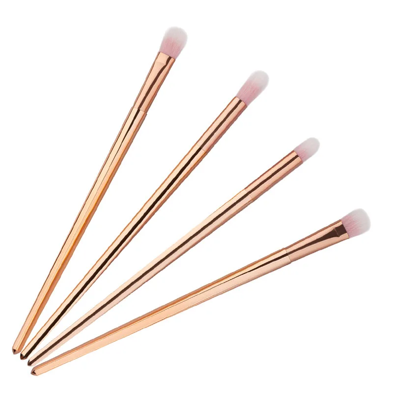 4pcs Pro Makeup Brushes Set Foundation Powder Eyeshadow Eyeliner Lip Brush Tool Blending Brush Set Tool