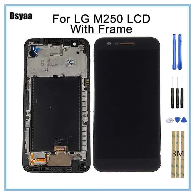 

100% Tested Display For LG K10 2017 M250 M250N M250E M250DS LCD Touch Screen Digitizer for LG K10 2017 LCD With Frame