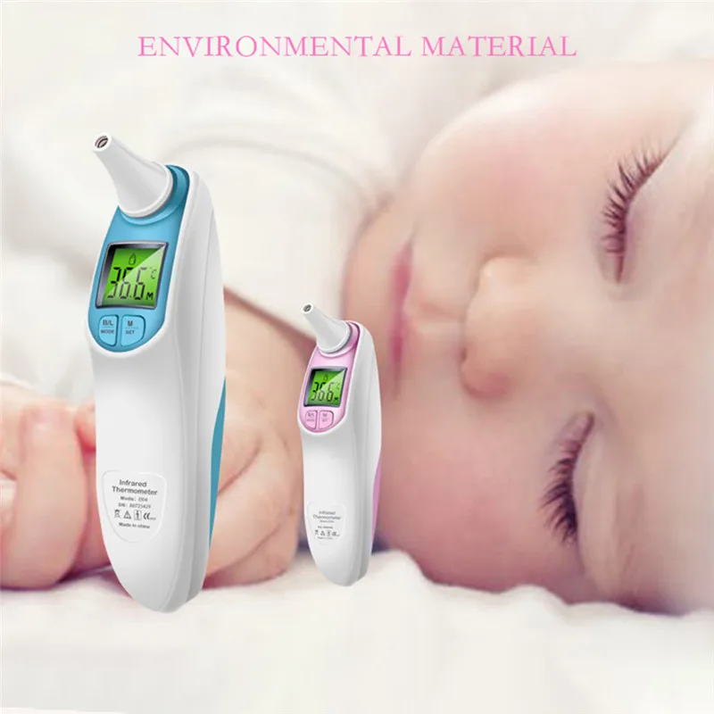 LCD Ear Thermometer Ear for Baby Infrared Digital Thermometer Adult