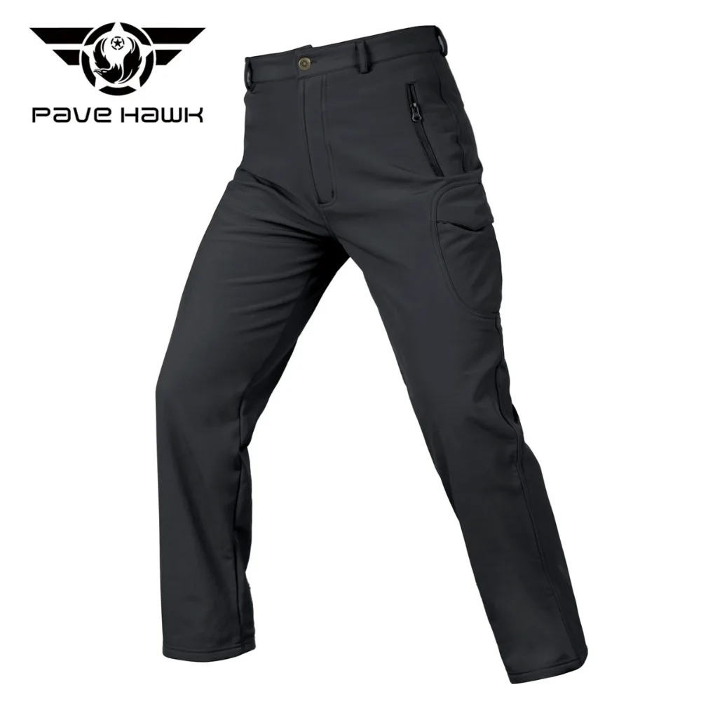 Тактические Военные камуфляжные брюки Shark Skin Softshell мужские зимние армейские