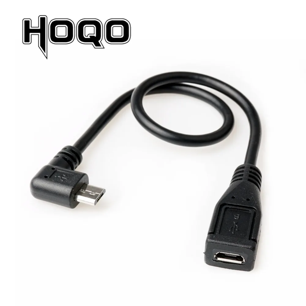 

Right Angle Micro USB Extension Cable Panel Mount Sync Date Charge for Motherboard Micro-USB Male to Female Cord