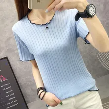 11100(3-й этаж, район G, 1-й этаж) реальное фото новой весенней трикотажной рубашки в корейской версии