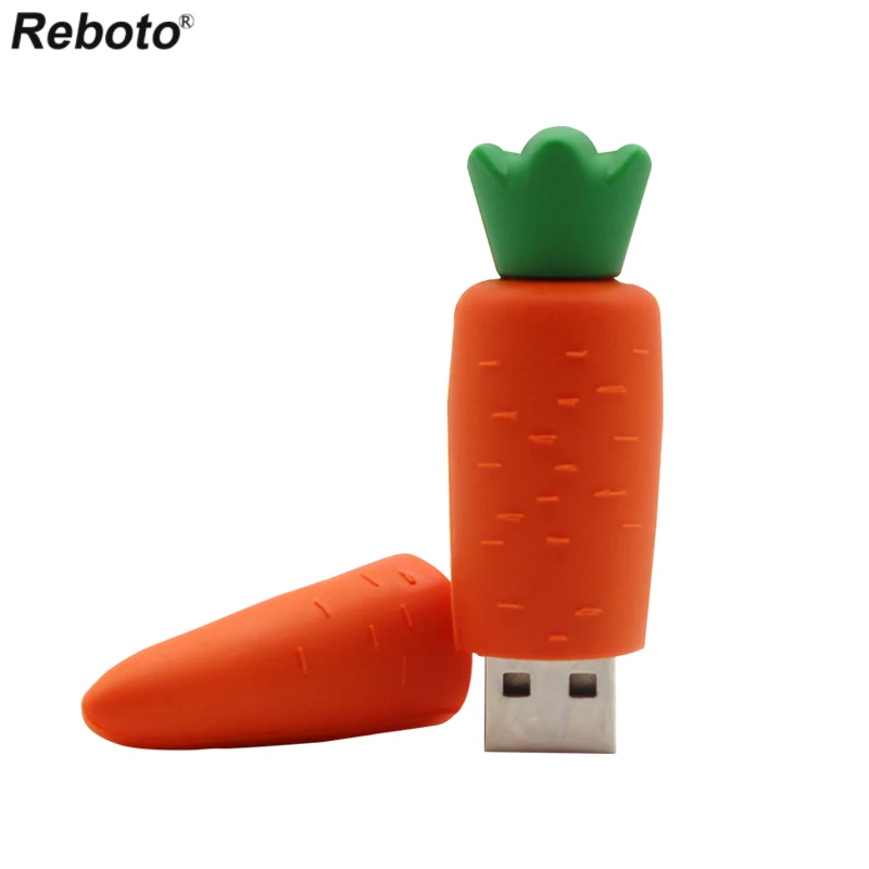 Горячая продажа USB флеш накопитель в форме моркови милый забавная карта памяти