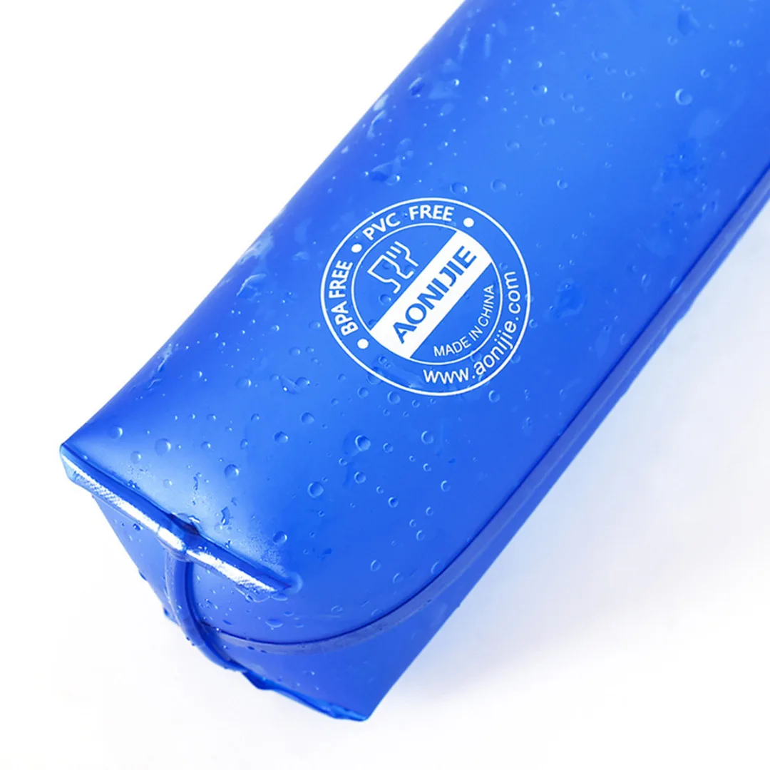 2017 New 170/250/ 500ml TPU Outdoor Foldable Water Bag Soft Flask Squeeze Portable for Sport Running Drinking Water Bottle Bags