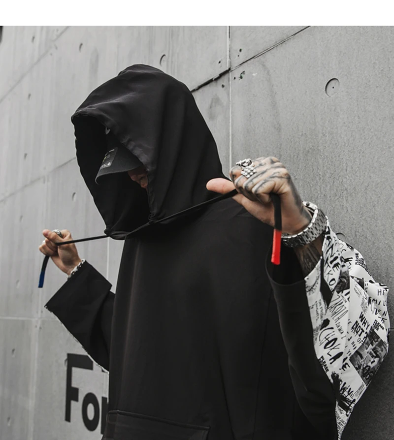 Red Long Hoodie Men Camouflage Print Patch Pullover Camo Hoodies Sweatshirts Male Hip Hop   (9)