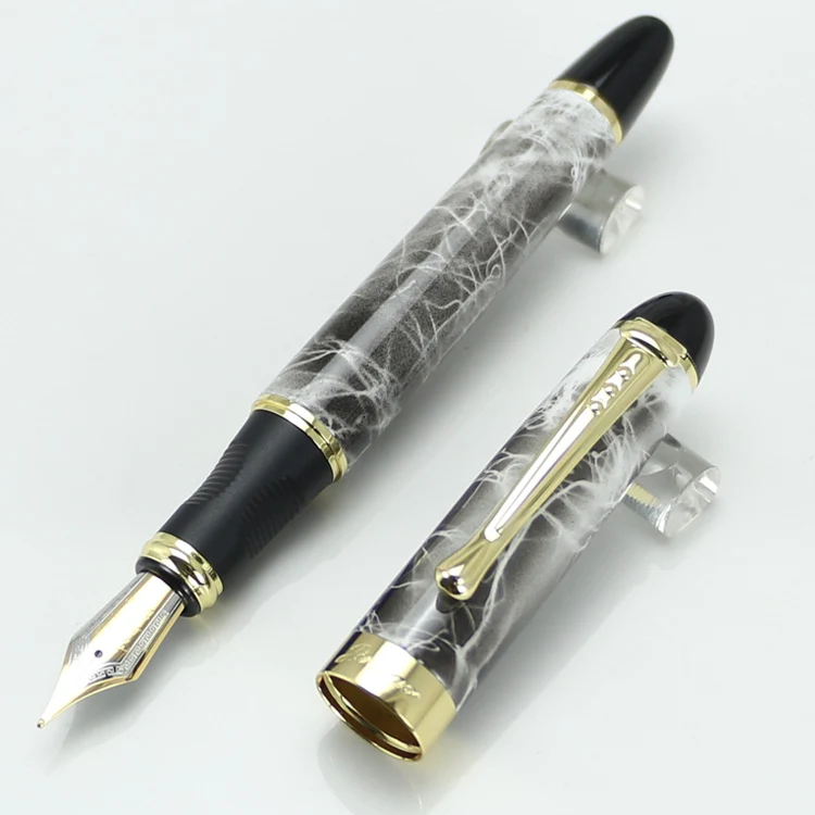 JINHAO X450 Ограниченная серия авторучка чернильные ручки темно-зеленый и золотой 18KGP Iraurita перо полностью металлическое синий красный 21 цвет - Цвет: Fountain pen 7