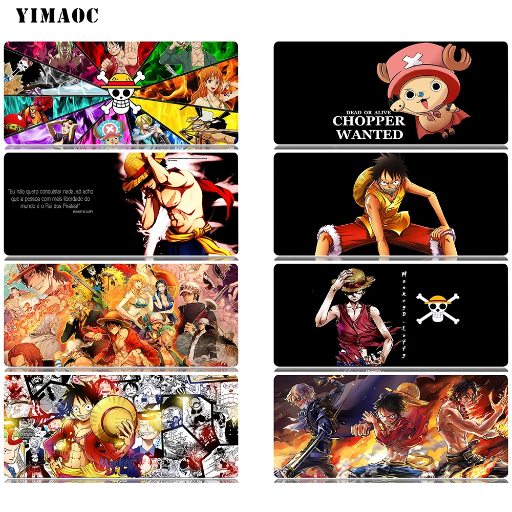 

YIMAOC Luffy Mouse Pad 30x80 cm Computer Mousepad Anti-slip Natural Rubber Gaming Mouse Mat