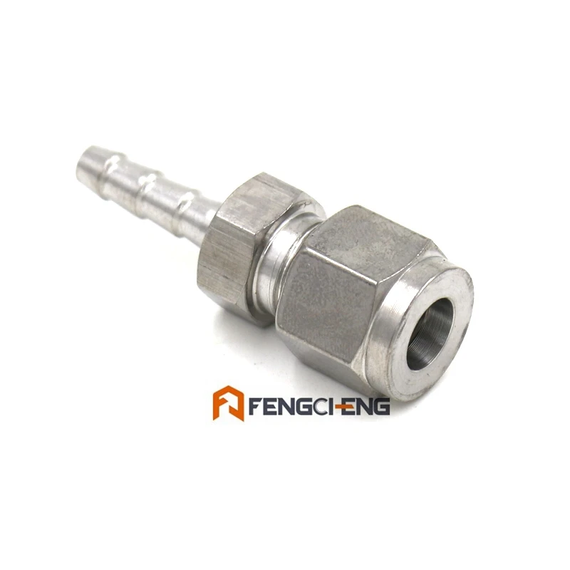 

8mm Stainless Compression x 6 mm Barb, Stainless Compression Fitting, Homebrew Fitting, Wholesale and Retail, Brewer Hardware