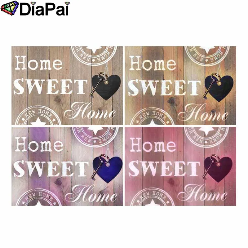 

DIAPAI 5D DIY Diamond Painting 100% Full Square/Round Drill "Text landscape" 3D Embroidery Cross Stitch Home Decor