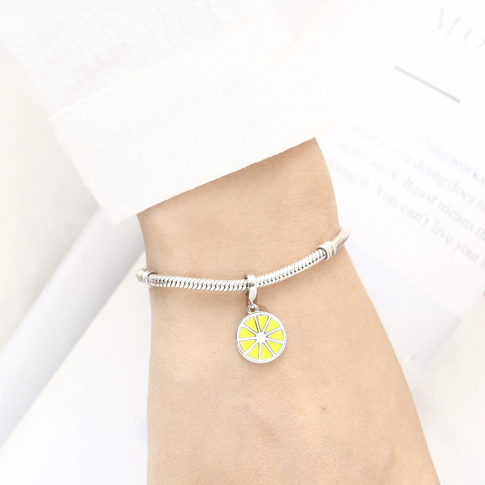 RainMarch Fits Pandora Charms Bracelets Original 925 Silver Lemon Pendant Charms 2019 Beads For Jewelry Making Dropshipping (8)