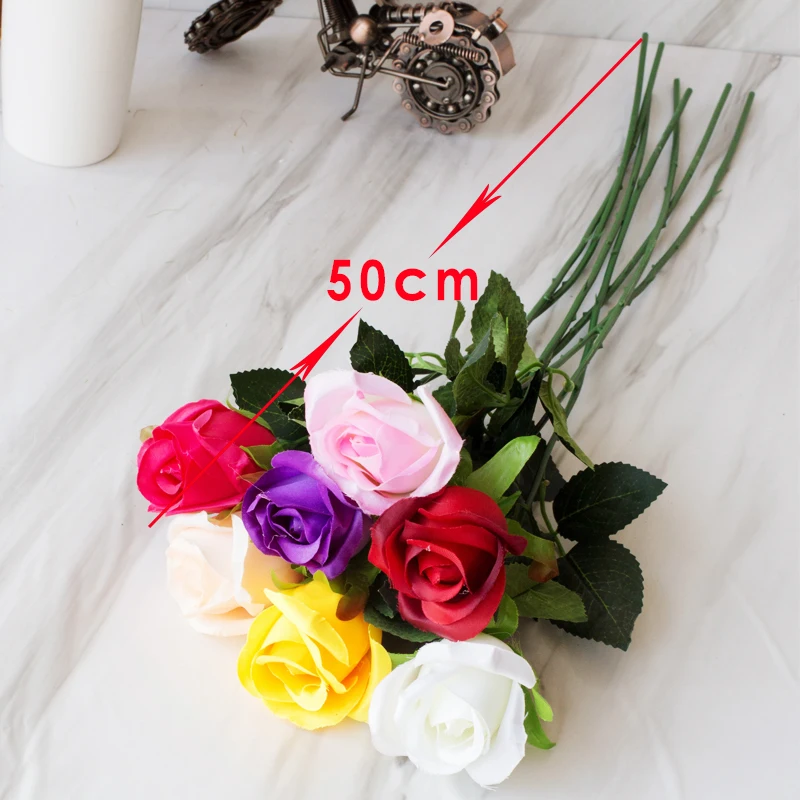 5 шт. искусственный шелк букет розы DIY для дома свадьбы вечеринки фестиваля