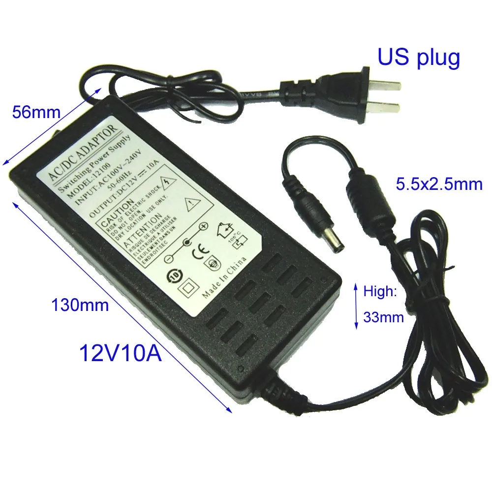 12V10A us 5.5x2.5 1