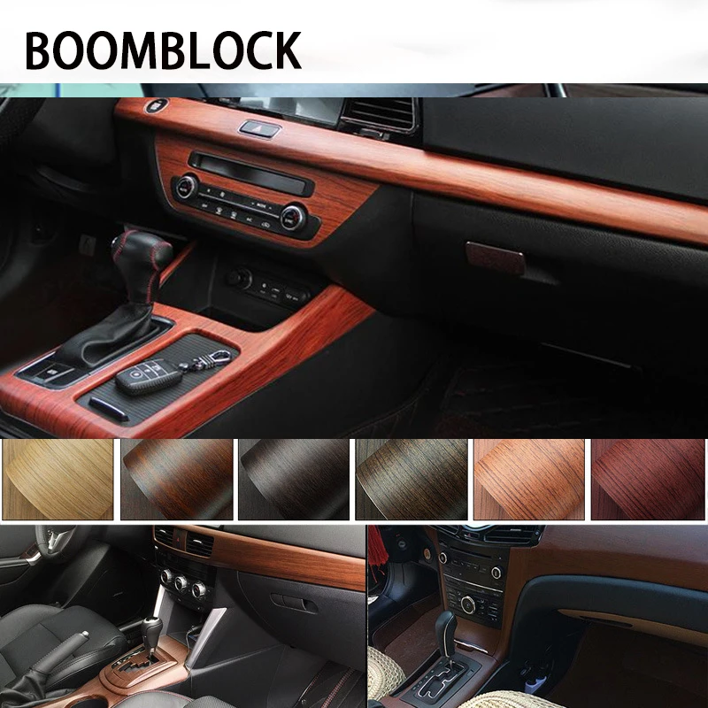 

3D Car Stickers 30*100cm Wood Grain Car Wrap Film Decals for Acura Chevrolet Cruze Aveo Peugeot 307 308 Seat Leon Mazda 3 6 CX-5