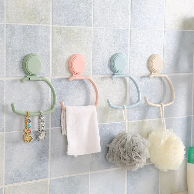 Best Offers 2018 latest hot towel rack hanger storage bag bathroom kitchen cabinet cabinet hanger paper towel rack storage accessories *D