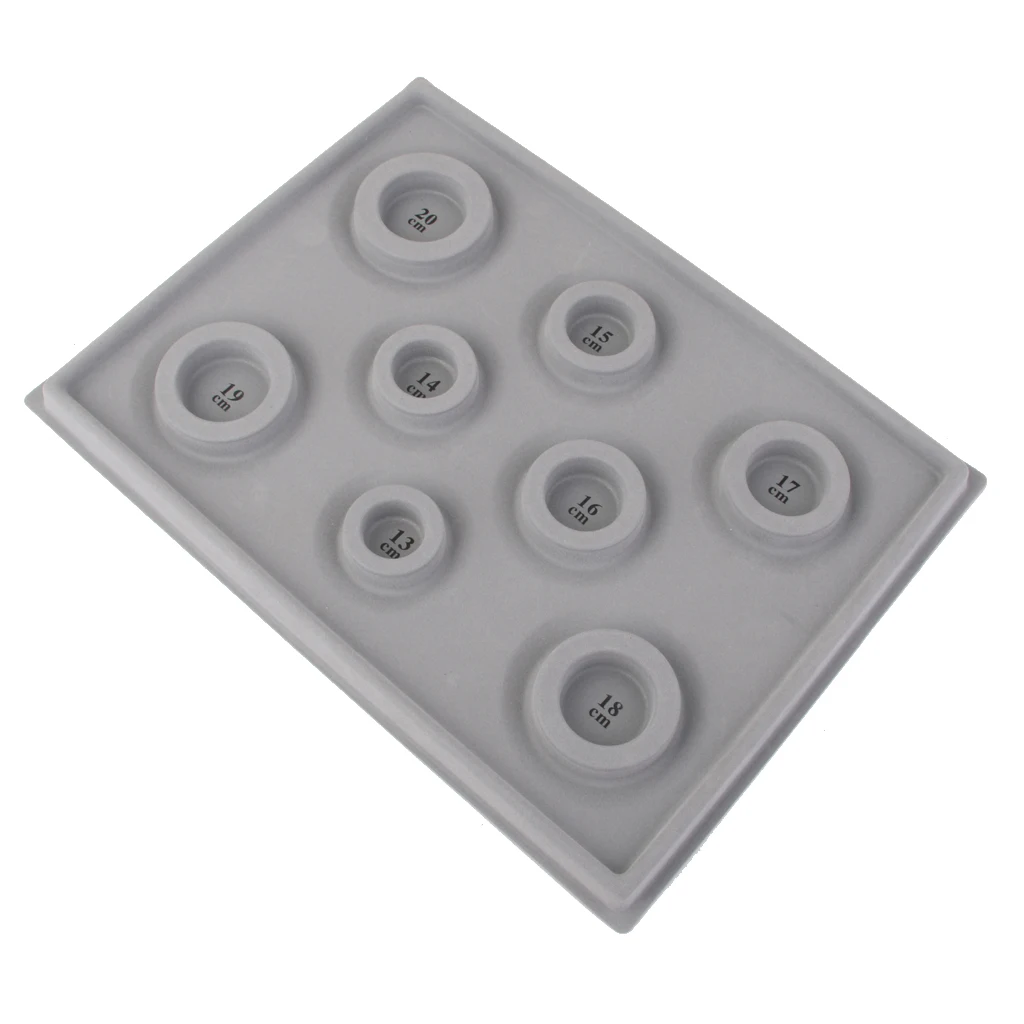 Bracelet Necklace DIY Beads Measure Tool Gray Dial Design Disk Plate Jewelry Palstic Flannel Jewelry Tools