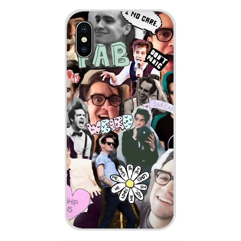 Для Samsung Galaxy A3 A5 A7 J1 J2 J3 J5 J7 2015 2016 2017 аксессуары чехлы для телефонов Panic at Disco Brendon urie