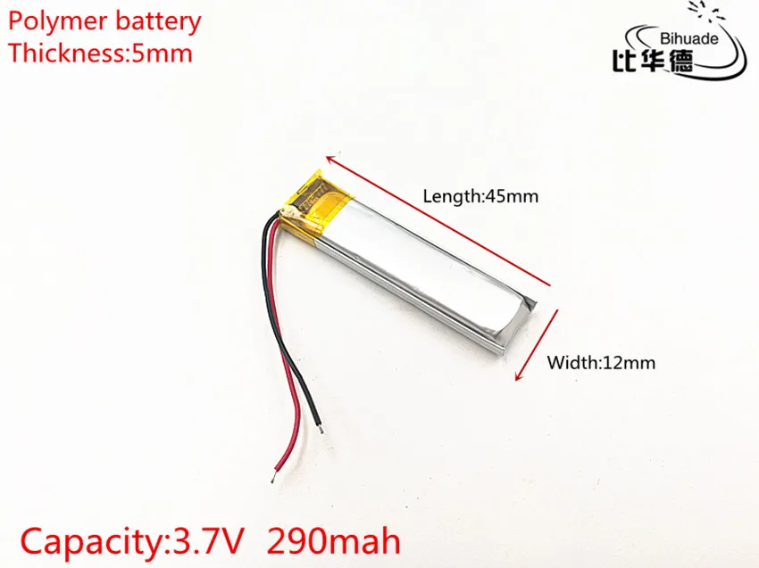 1 шт./лот 3,7 в 290 мАч 501245 литий-полимерный Li-Po Li ion Перезаряжаемые Батарея клетки для Mp3 MP4 MP5 Игрушка Мобильный bluetooth