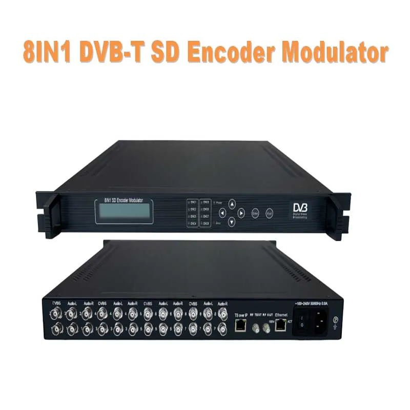 8IN1 MPEG-2 кодировщик AV DVB-T модулятор(8AV, dvb-t) цифровой ТВ головной узел Системы SC-4208