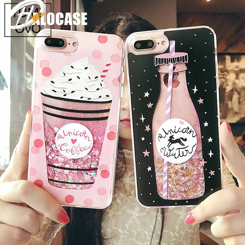 

For iPhone 7 XS MAX XR 8 6 6S PLUS Phone Cover Liquid Water Case Soft Silicone Cover Dynamic Liquid Glitter Soft Quicksand Cover