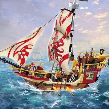 

Pirates Ship Marauder Building Block Set Kids Educational Bricks Toys 1311
