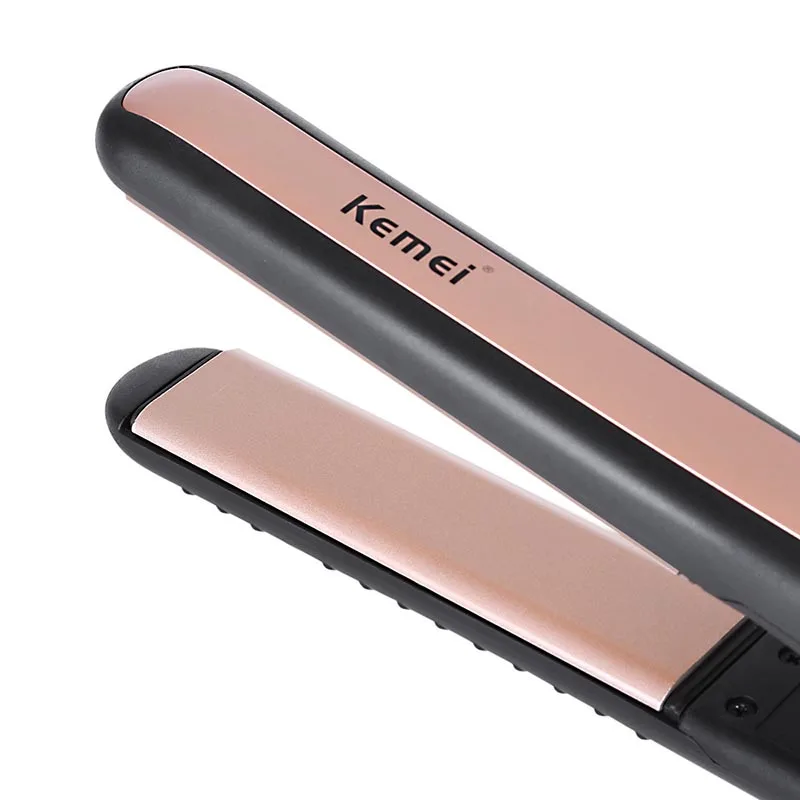 Pro Tourmaline Ceramic Hair Straightener Flat Iron Styling Tool 100-240V With Electric Thermostat Straight Hair Perm Hairdresser