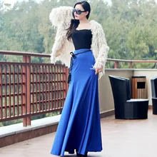 Настроить Для женщин мода Bodycon длинное Русалка Юбки для женщин дамы Высокая талия рыбий хвост Юбки для женщин плюс Размеры 3xs-8xl saias Longa